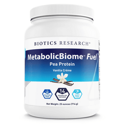 MetabolicBiome Fuel Pea Protein, Vanilla (714 Grams)