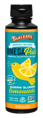 Seriously Delicious Omega Pals Chirpin' Slurpin' Lemonade Fish Oil (227 Grams)