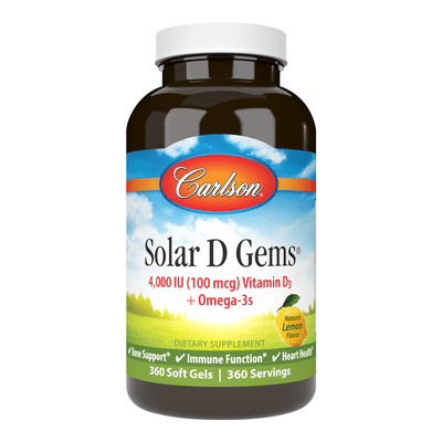 Solar D Gems® 4,000IU (360 Softgels)