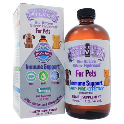 Bio-Active Silver Hydrosol Immune Pets Flat Cap (16 Ounces)