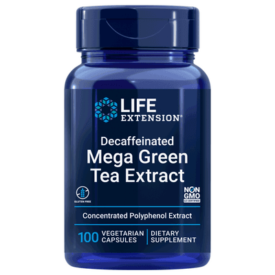 Decaffeinated Mega Green Tea Extract (100 capsules)