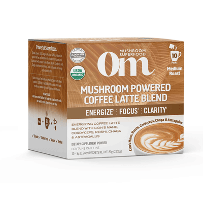 Mushroom Powered Coffee Latte (10 Packets)