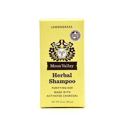 Herbal Shampoo Bar - Lemongrass Charcoal (4 Ounces)
