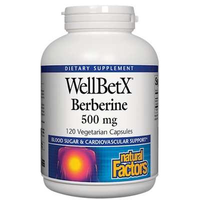 WellBetX® Berberine 500 mg (120 capsules)