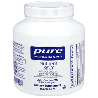 Nutrient 950 W/O Cu,Fe & I (180 capsules)