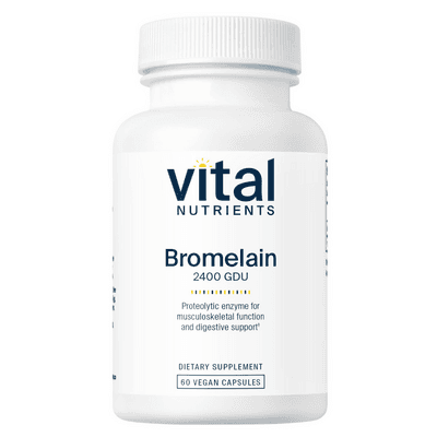 Bromelain High Potency 2400GDU 375mg (60 capsules)