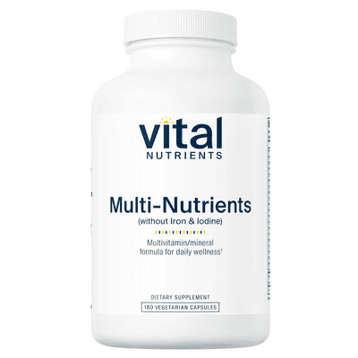 Multi-Nutrients (No Iron or Iodine) (180 capsules)