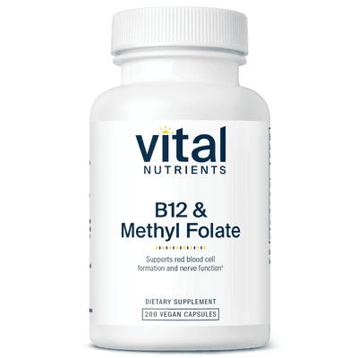 B-12/Methyl Folate 1000mcg/800mcg (200 capsules)