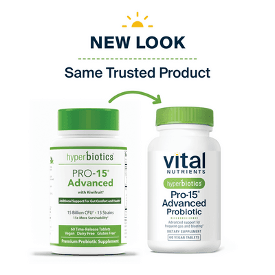 Hyperbiotics Pro-15® Advanced Probiotic (60 tablets)