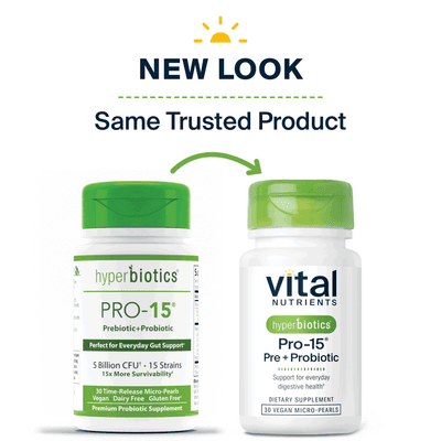 Hyperbiotics Pro-15 Pre + Probiotic (30 pearls)